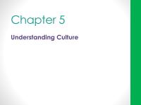 Chapter 5 Understanding Culture