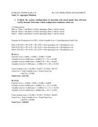 Topic 11-aggregate planning