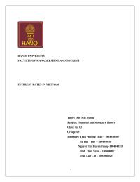 INTEREST RATES IN VIETNAM