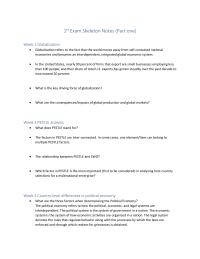 1st Exam Skeleton Notes (Part one)