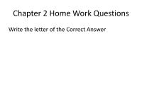 Politics Chapter 2 Home Work