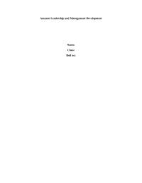 Amazon leadership and management development