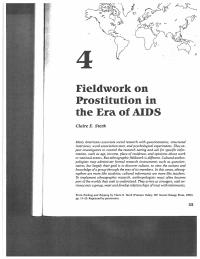 Fieldwork on Prostitution in the Era of AIDS