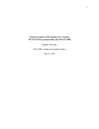 Financial Analysis Walmart Inc.