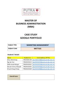 Marketing MASTER OFBUSINESS