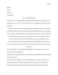 An Annotated Bibliography