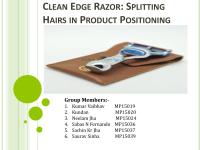 Mktg 467 CLEAN EDGE RAZOR
