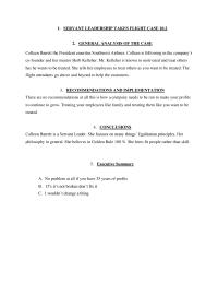 Servant leadership takes flight case 10