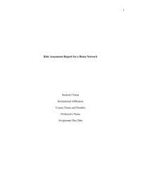 He Risk Assessment Report