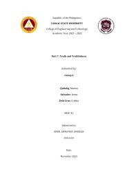 Truth and truth fulness written report