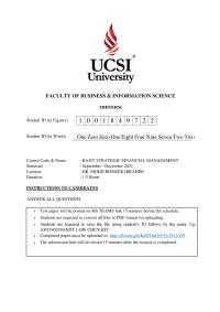 Accounting FACULTY OF BUSINESS amp