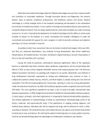 Med tech speech