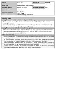 Marketing SemesterAugust