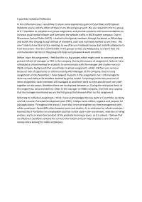 Marketing Eportfolio Individual