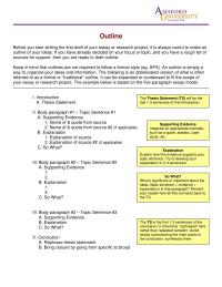 essay outline