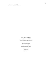 Project Outline