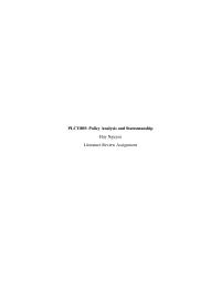 Literature Review Assignment