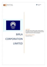 Birla corporation limited