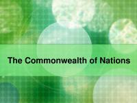 The Commonwealth of Nations
