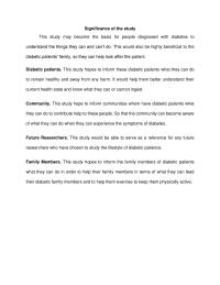 Significance Of The Study Sample