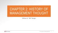 Week 2-chapter 2 history of management thought