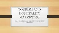TOURISM AND HOSPITALITY MARKETING