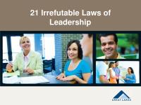 21 Irrefutable Laws of Leadership