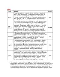 Netflix ToolsForceAnalysisThe