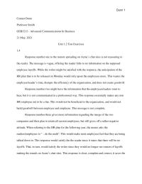Unit 1/2 Test Exercises
