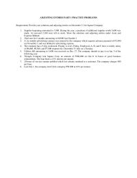 ADJUSTING ENTRIES PART 1 PRACTICE PROBLEMS