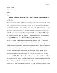 Comparing Equiano’s Autobiography and William Wilberforce’s abolitionist speeches
