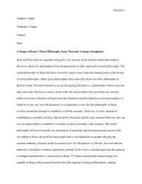 Critique of Kant’s Moral Philosophy from Nietzsche Vantage Standpoint