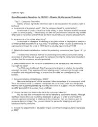 Chapter 14: Consumer Protection