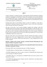 FINAL EXAMNATIONAL ECONOMICS UNIVERSITYACCOUNTING INFORMATION SYSTEMCLASS