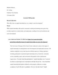 Annotated Bibliography Madison