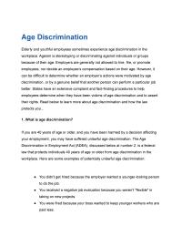 Age Discrimination