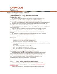 Oracle Baseball League Store Database