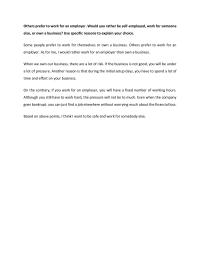 Ielts Essay – Working Topic