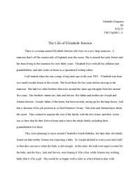 The Life Of Elizabeth Jimston