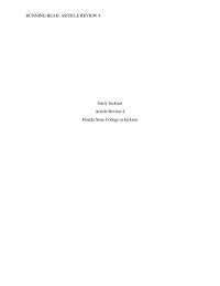 Article review 4 – Cash Flow of Real Estate Companies