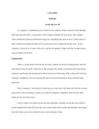 Financial analysis 6