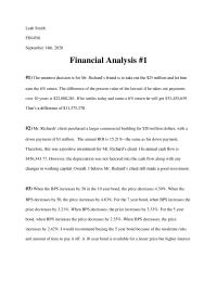 Financial analysis 1 word