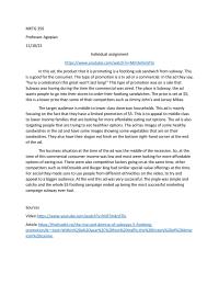 Marketing semester assignment
