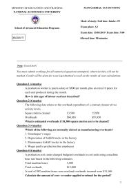 Mock exam mgt acct 2020
