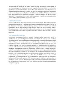 Functionalist Perspective
