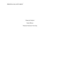 Financial analysis