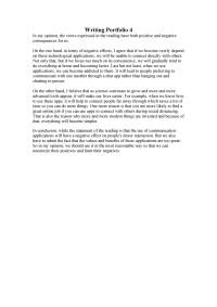Writing portfolio 4
