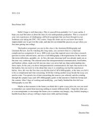 Reflection letter