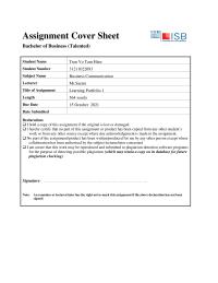 Homework Assignment Cover