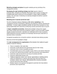 Marketing strategies and plans